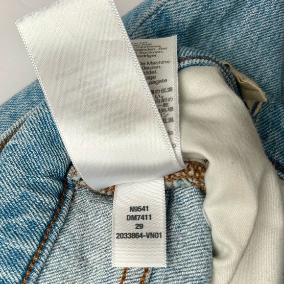 Madewell The Perfect Vintage Jeans Knee High Rise Rip Light Blenheim Wash 29 - Picture 10 of 11